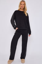 STRIPE DETAIL LOUNGEWEAR (15066317619584)