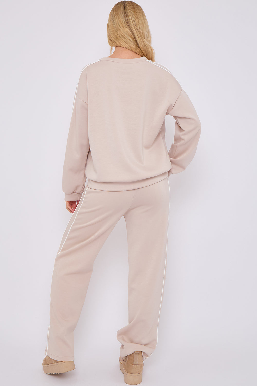 STRIPE DETAIL LOUNGEWEAR (15066316374400)