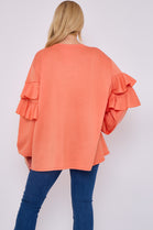 FRILL FRONT DETAIL OVERSIZED SWEAT (15068948464000)