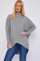 PEARL EMBELLISHED HIGHNECK JUMPER (15066349601152)