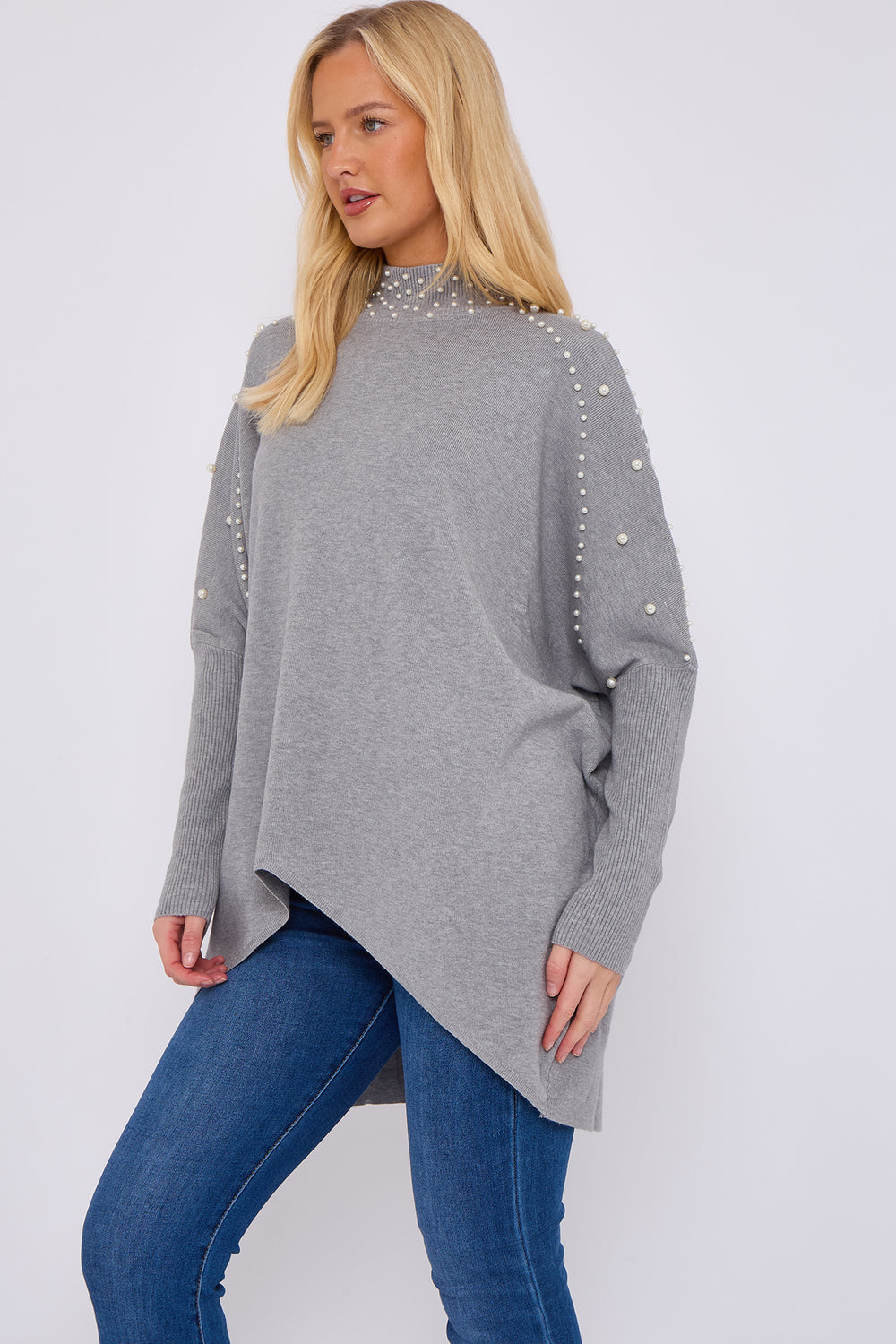 PEARL EMBELLISHED HIGHNECK JUMPER (15066349601152)