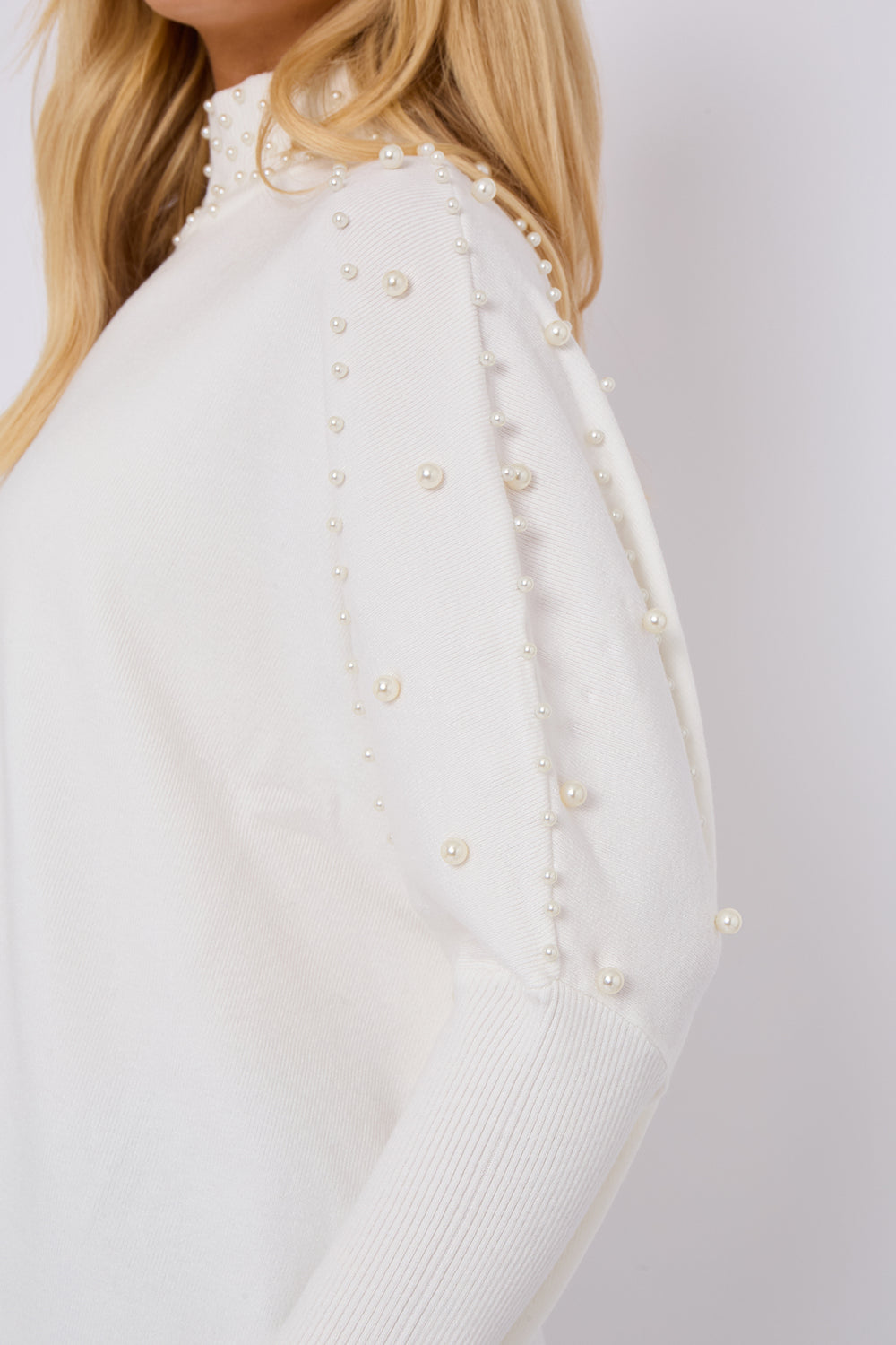 PEARL EMBELLISHED HIGHNECK JUMPER (15066354745728)