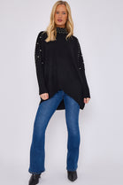 PEARL EMBELLISHED HIGHNECK JUMPER (15066357858688)