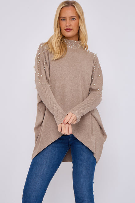 PEARL EMBELLISHED HIGHNECK JUMPER (15066364969344)