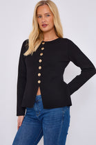 DETAIL GOLD BUTTON JUMPER (15068972450176)