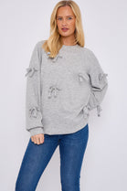 PEARL BOW SWEAT SHIRT (15068999451008)