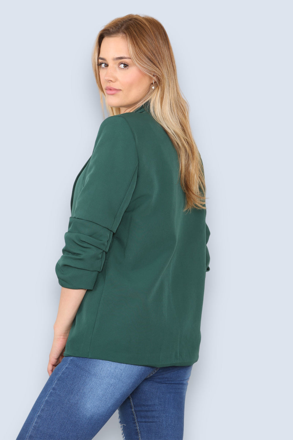 BASIC PLUS SIZE  SLEEVED BLAZER (8037788516600) (8043383062776) (8082440192248)