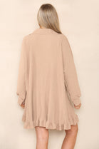 GOLD BUTTON PLEATED LONG SLEEVE OVERSIZED SHIRT (8027075903736)