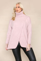 TURTLE NECK WRAP JUMPER (8220395798776)