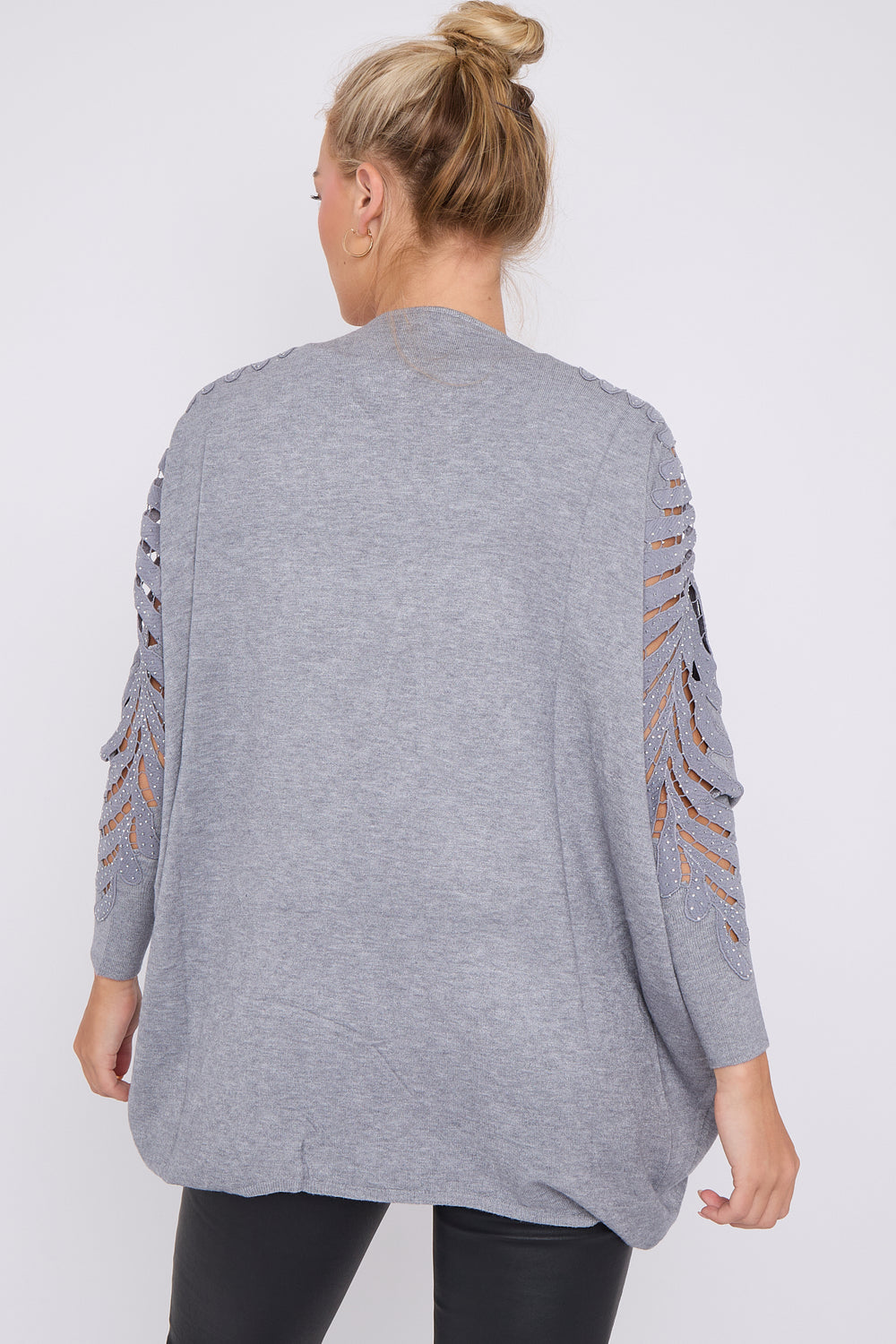 SLEEVE EMBELISHED MESH JUMPER (8646644793592)