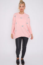 HEART EMBELLISHED JUMPER (8646663209208)