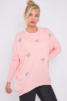 HEART EMBELLISHED JUMPER (8646663209208)