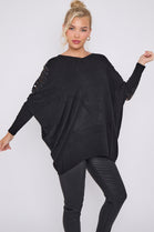 SLEEVE EMBELISHED MESH JUMPER (8646640140536)