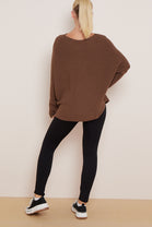 EMILY PATTERN SLEEVE PLAIN JUMPER (8041089958136)