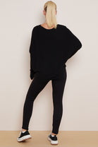 EMILY PATTERN SLEEVE PLAIN JUMPER (8041090220280)