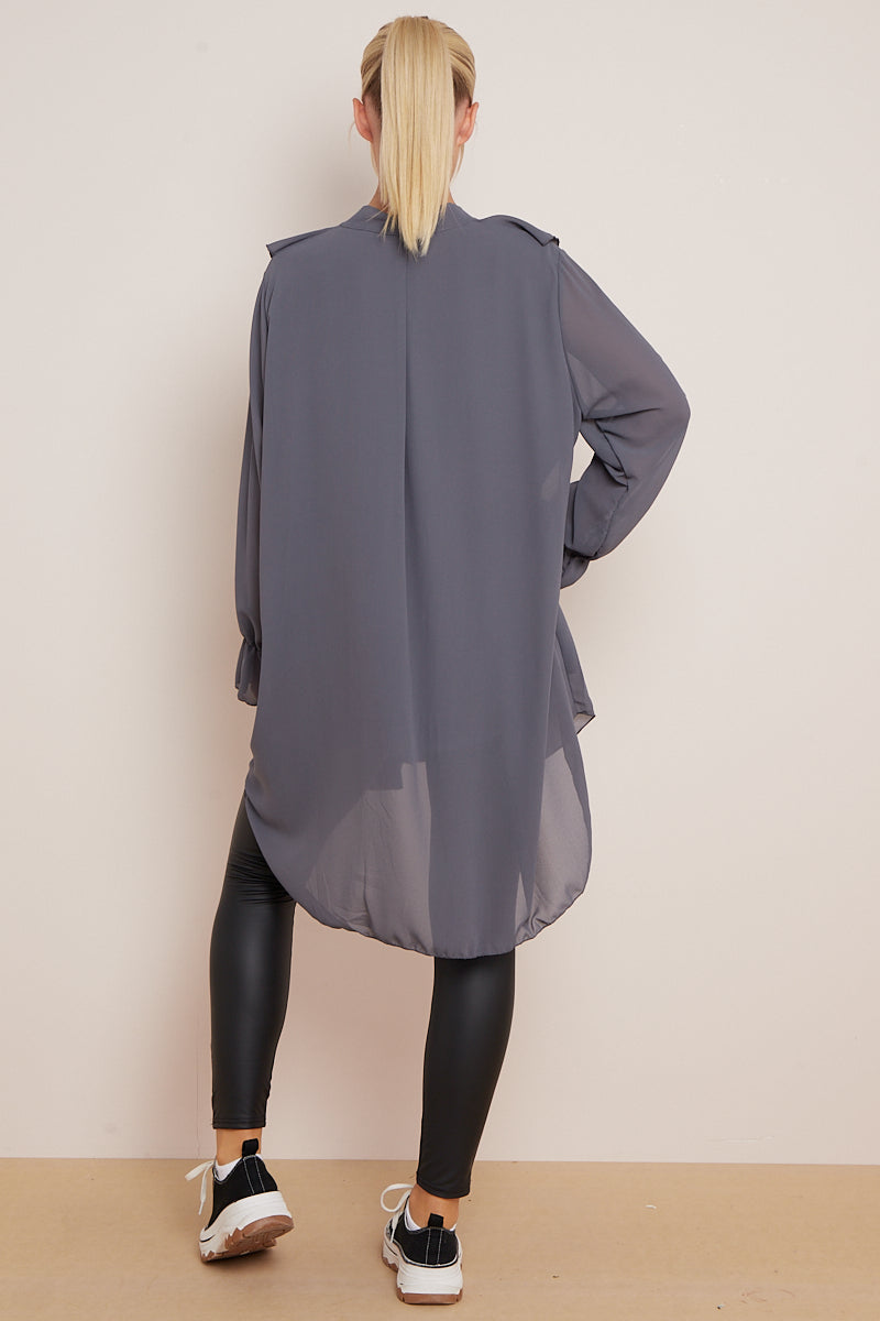 ALEXIA RUFFLE OVERSIZED  SHIRT (8043015471352)