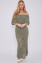 KNITTED OFF SHOULDER MAXI (8589676609784)