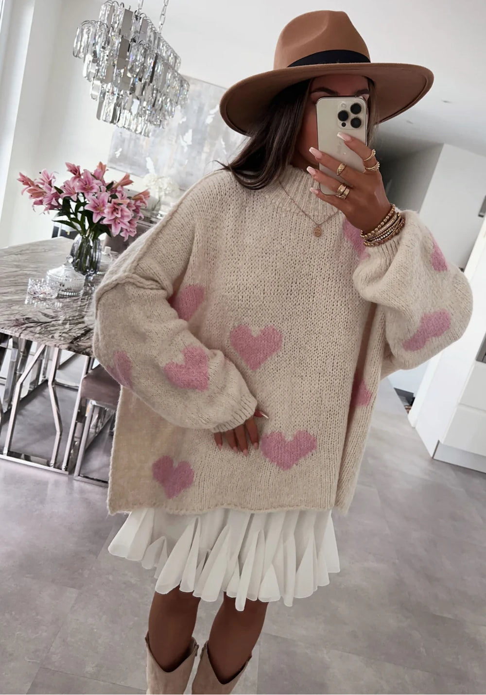 OVERSIZED HEART KNIT JUMPER (14988643238272)