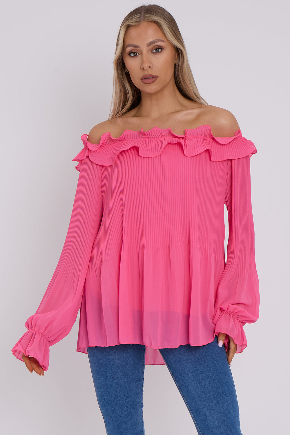 PLEATED OFF SHOULDER TOP – NN FASHION