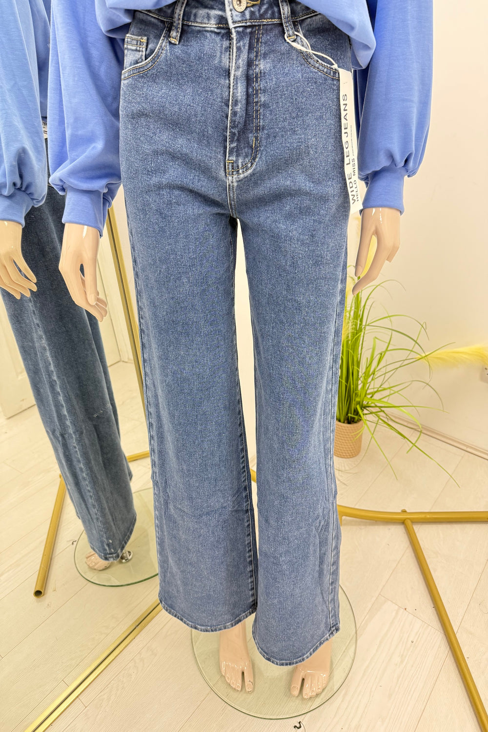 SUPER STRETCH WIDE LEG JEANS (15075130114432)