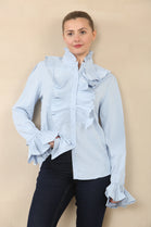 PLEATED RUFFLED SHIRT (15087998075264)