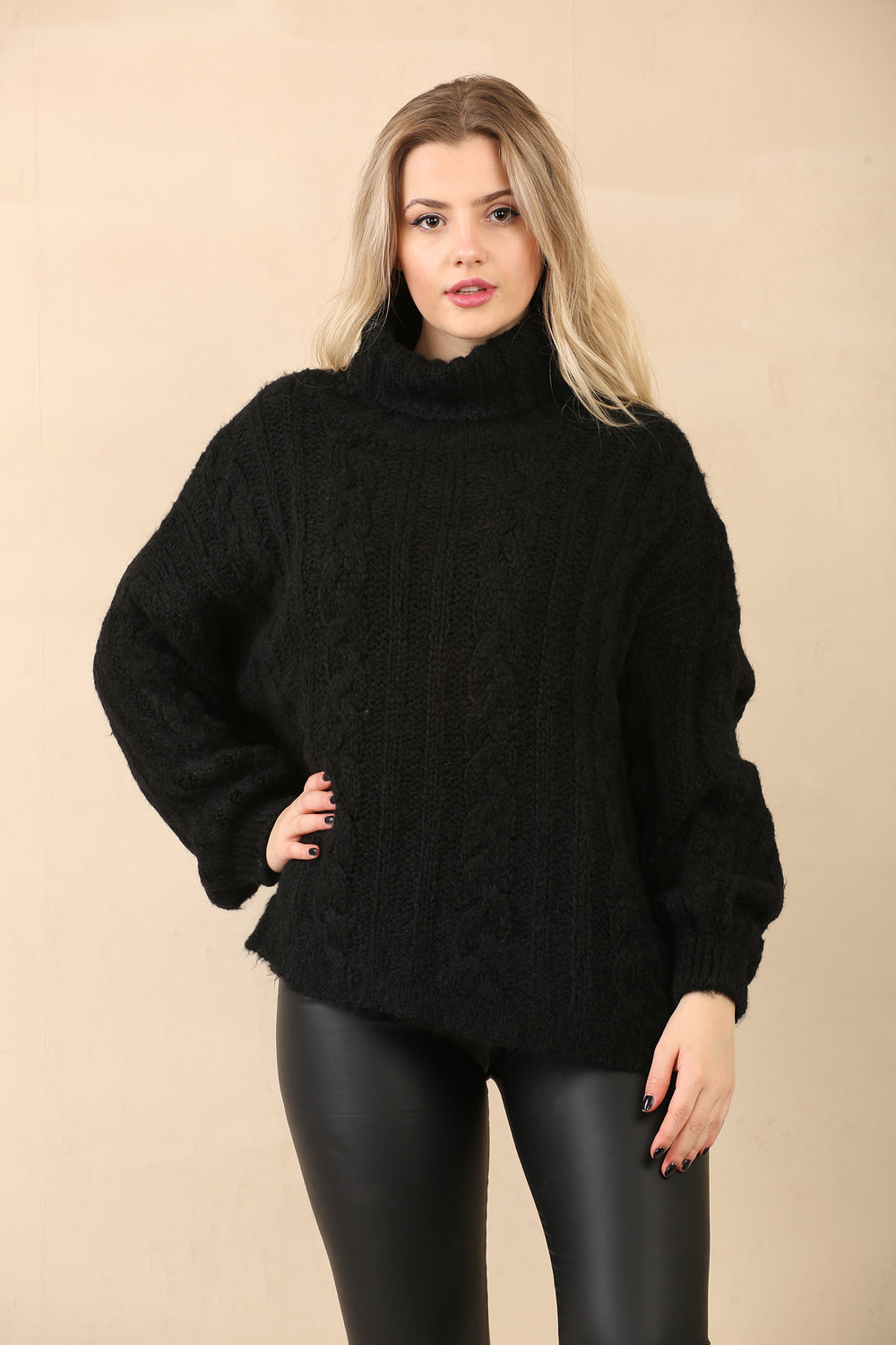 CABLE KNIT ROLLNECK JUMPER (14960236495232)