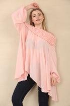 OFF SHOULDER OVERSIZED BLOUSE (15073393181056)