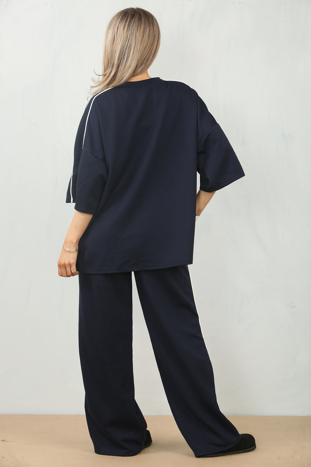 CAP SLEEVE STRIPE LOUNGEWEAR (15098827309440)