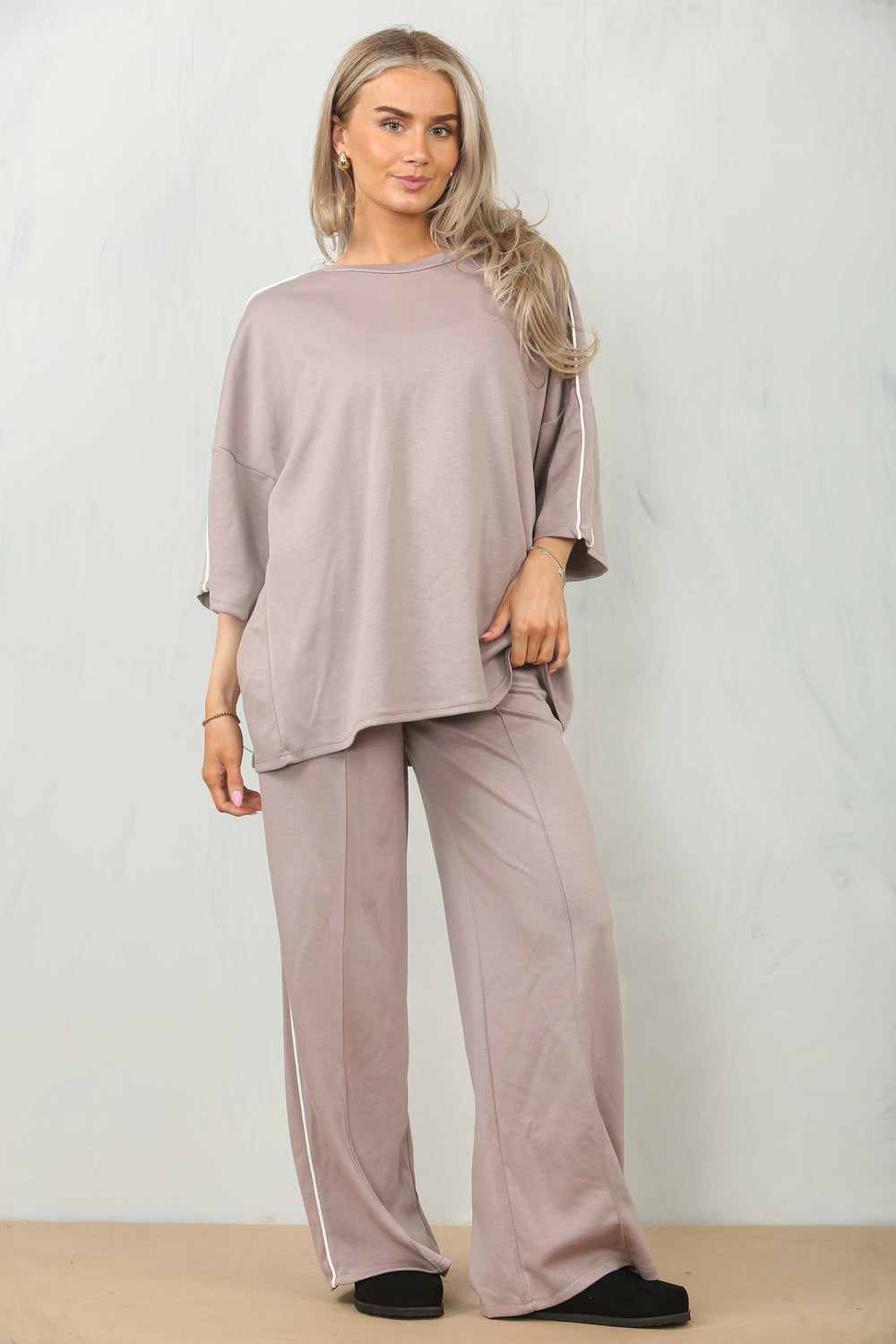 CAP SLEEVE STRIPE LOUNGEWEAR (15098830094720)