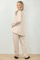 V-NECK PLAIN LOUNGEWEAR (15095655793024)