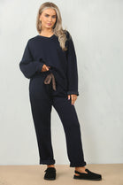 V-NECK PLAIN LOUNGEWEAR (15095656841600)