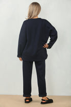 V-NECK PLAIN LOUNGEWEAR (15095656841600)