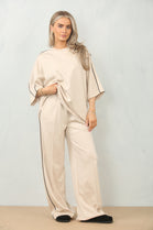 CAP SLEEVE STRIPE LOUNGEWEAR (15098824229248)