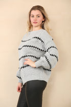 PATTERN KNIT OVERSIZED JUMPER (14962123669888)