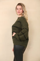 PATTERN KNIT OVERSIZED JUMPER (14962124423552)