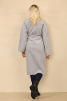 CONTRAST DETAIL BELTED LONG COAT (8785567645944)