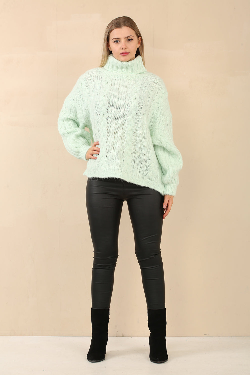 CABLE KNIT ROLLNECK JUMPER (14960239214976)