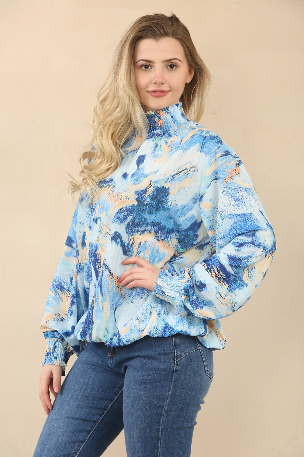 TIE DYE HIGHNECK TOP (15075541025152)