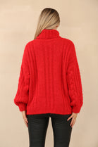 CABLE KNIT ROLLNECK JUMPER (14960240525696) (14988620595584)