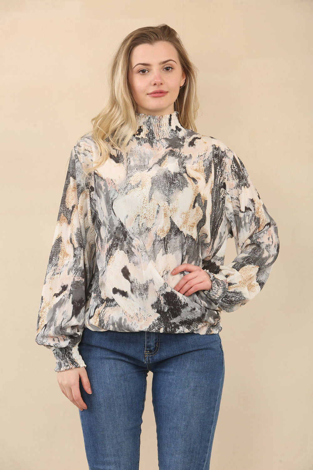 TIE DYE HIGHNECK TOP (15075541254528)