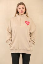 ANDREA SLOGAN ZIP SWEAT (14962127438208)