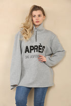 APRES SLOGAN ZIP SWEAT (15075570549120)