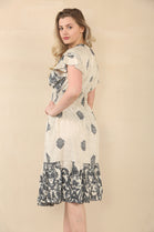 GATHERED PRINTED DRESS(MIXED COLOUR PACK) (15075580379520)