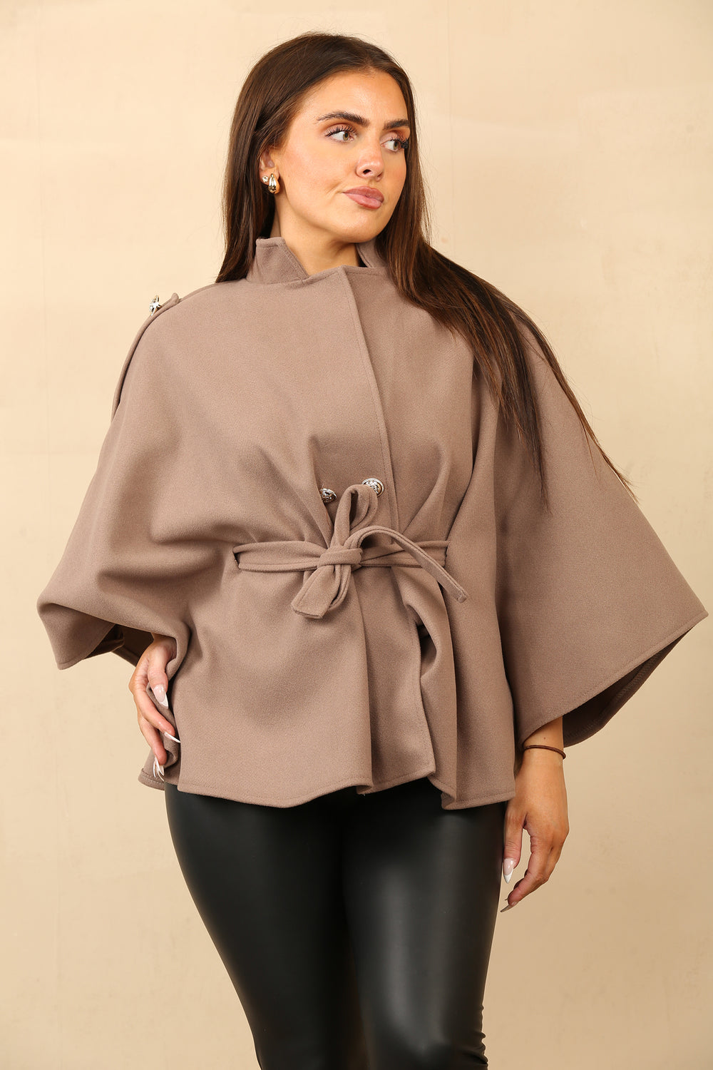 BELTED SHOULDER GOLDBUTTON CAPE (14859994562944)