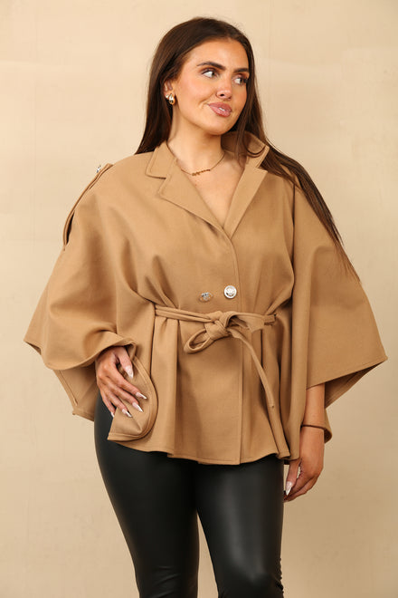 BELTED SHOULDER GOLDBUTTON CAPE (14860004458880)