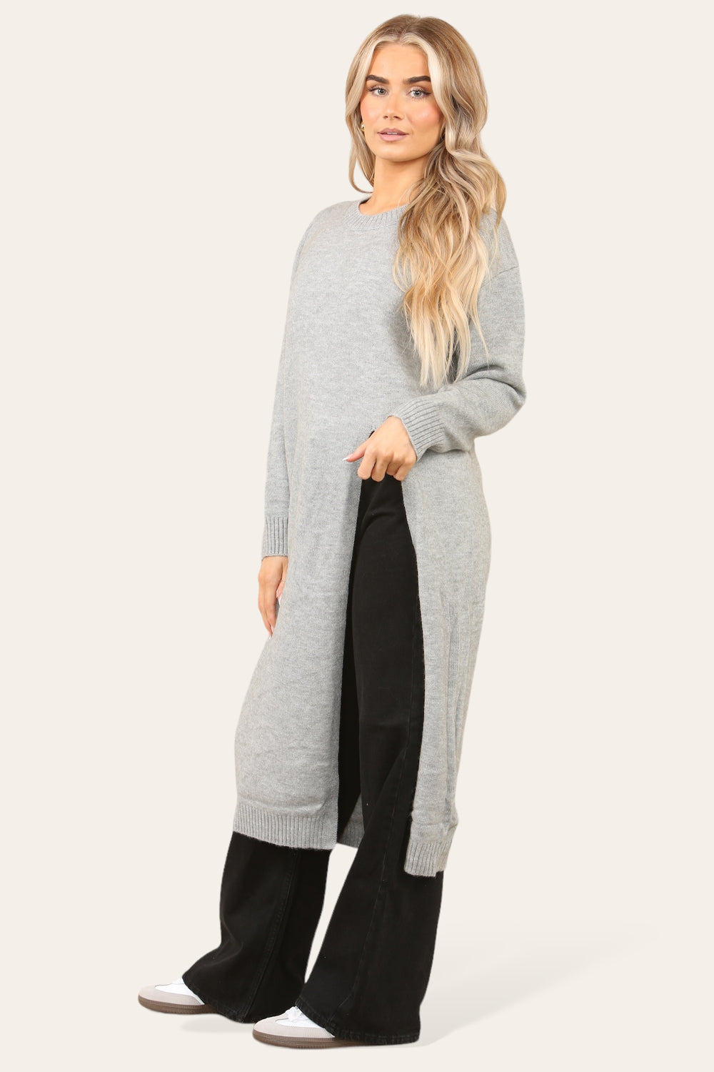 SIDE SLIT LONGLINE JUMPER (8689178935544)