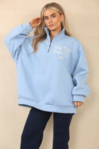 SLOGAN ZIP OVERSIZED SWEAT (14994032427392)