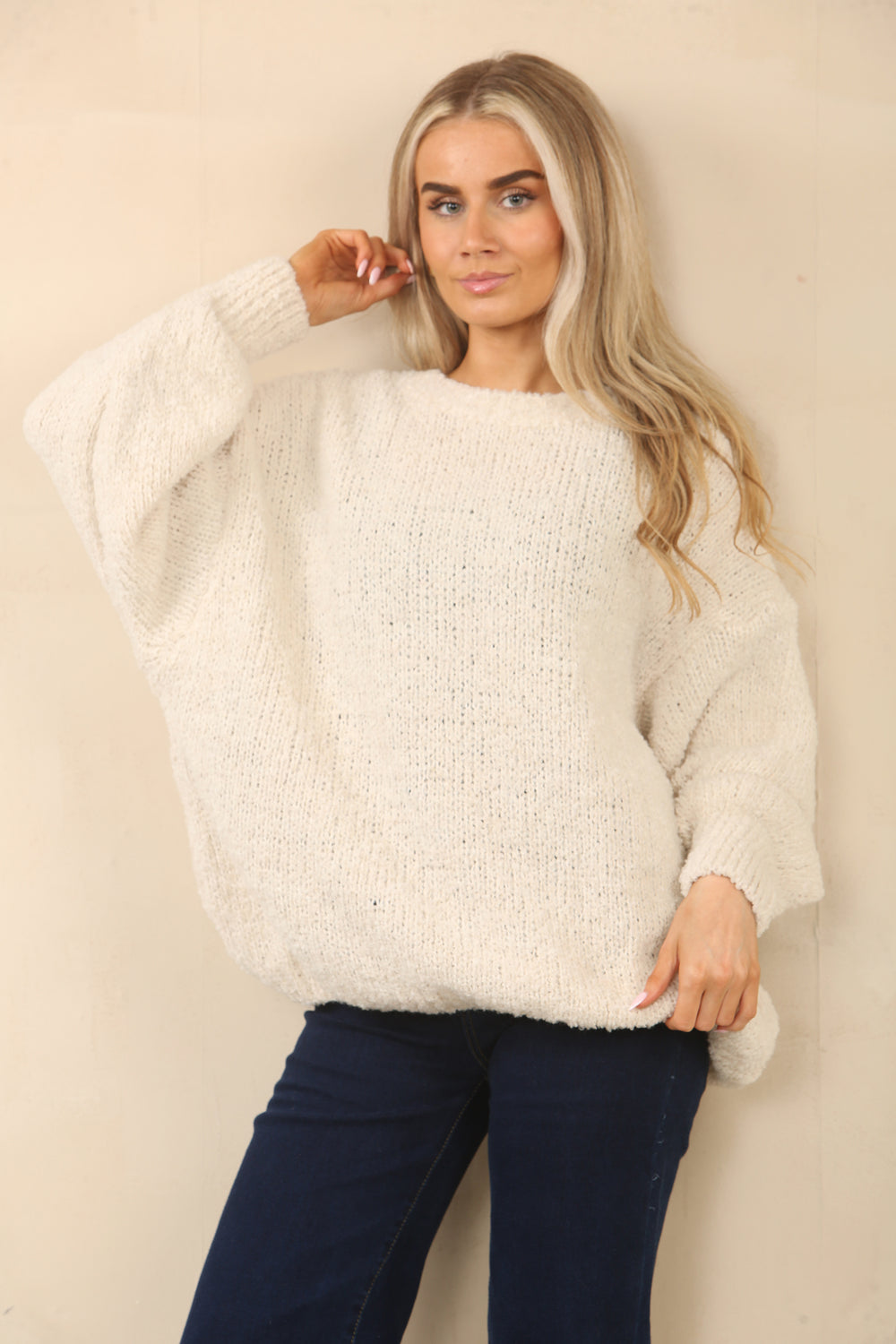 TEXTURED OVERSIZED JUMPER (14994035409280)