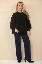 TEXTURED OVERSIZED JUMPER (14994035736960)