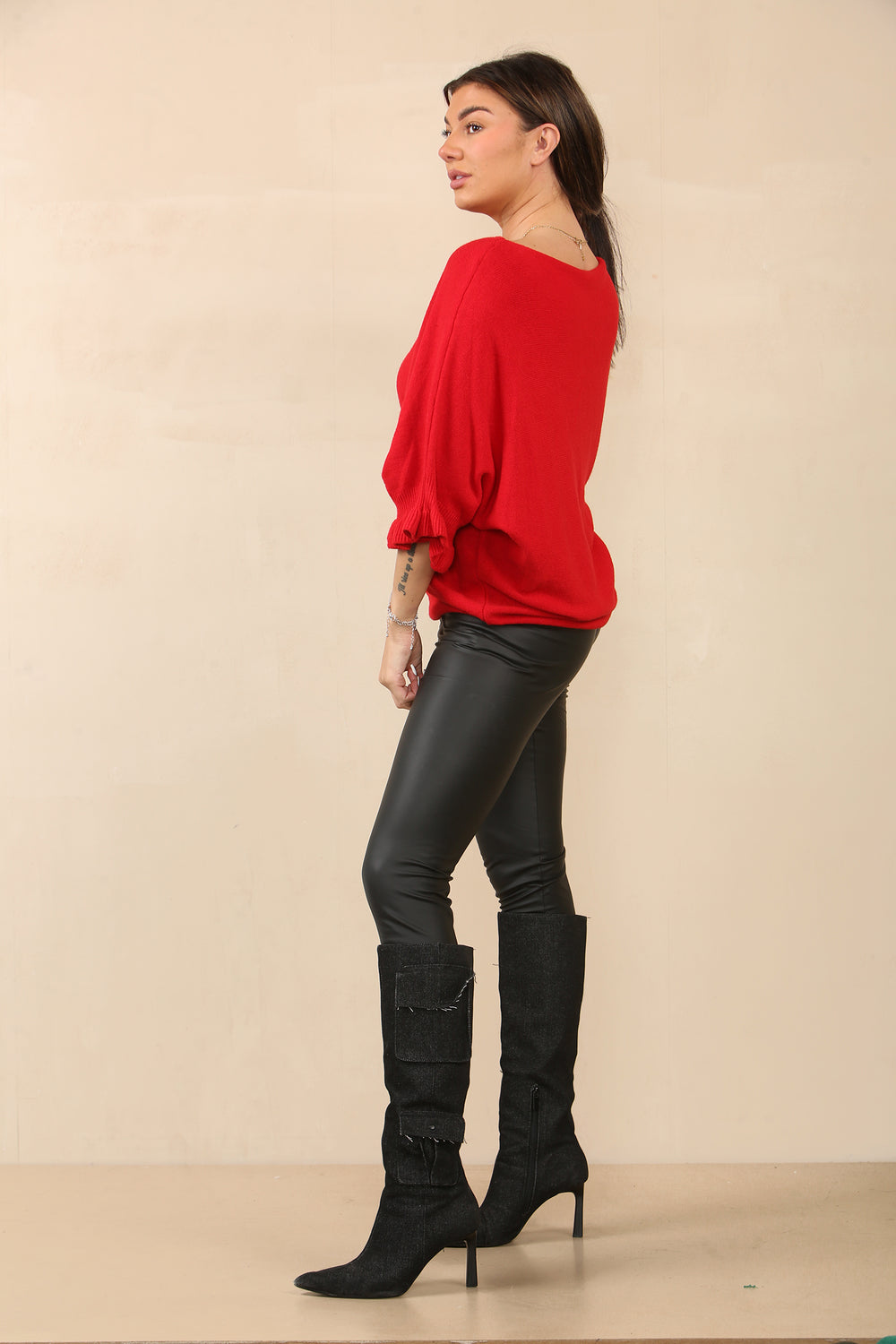 FRILL SLEEVE JUMPER (8700260548856) (14672735732096) (14990746124672)